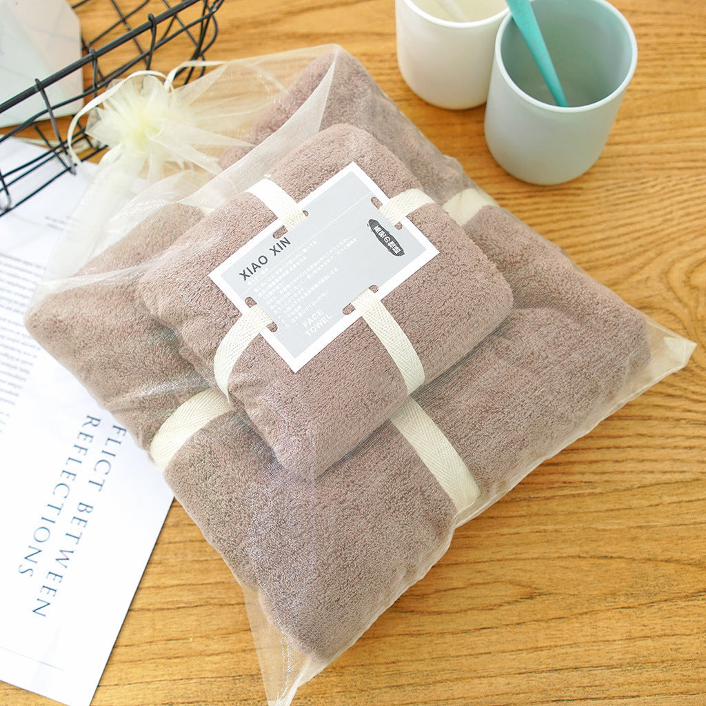 Absorbent Bath Towel Set For Mother And Child