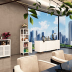 Storage Cabinet, Tall Tower, Multifunctional For Bathroom Entry Bedroom Laundry
