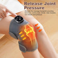 Portable 3-In-1 Heated Knee Massager, Shoulder Heating Pads & Elbow Brace with Vibration, Cordless USB Rechargeable Stress Relief Wrap Adjustable Relaxing