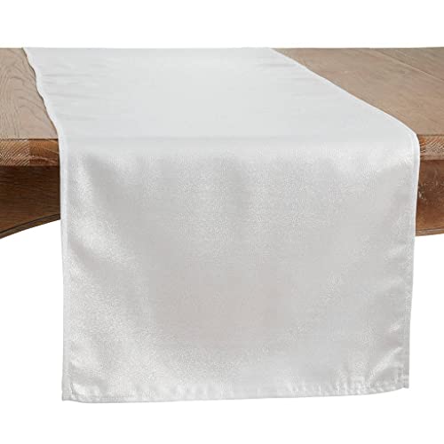 Fennco Styles Elegant Shimmering Table Runner 18" W x 54" L - Shine Table Cover for Home, Dining Room, Banquet, Holiday, Christmas, Wedding Décor and Special Occasion