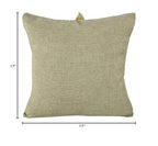 Fennco Styles Christmas Unique 3D Poinsettia Decorative Throw Pillow Cover 17 x 17 Inch - Holiday Flower Pillow for Everyday Use, Couch, Living Room and Bedroom Décor