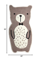 Fennco Styles Kids Cartoon Small Area Rug - Animal Design Soft Non-Slip Carpet Play Mat for Boys Girls Bedroom Décor, Kids Playroom, Living Room, Nursery Décor