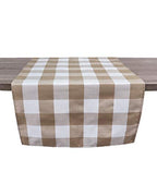 Fennco Styles Buffalo Check Design Table Runner - Handmade in USA - Plaid Rustic Table Cover for Everyday Use, Banquet, Holiday, Family Gathering and Special Occasion