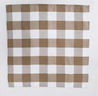 Fennco Styles Buffalo Check Design Cloth Napkins 18" W x 18" L, Set of 4 - Handmade in USA - Plaid Rustic Dinner Napkins for Everyday Use, Banquet, Holiday, Family Gathering and Special Occasion