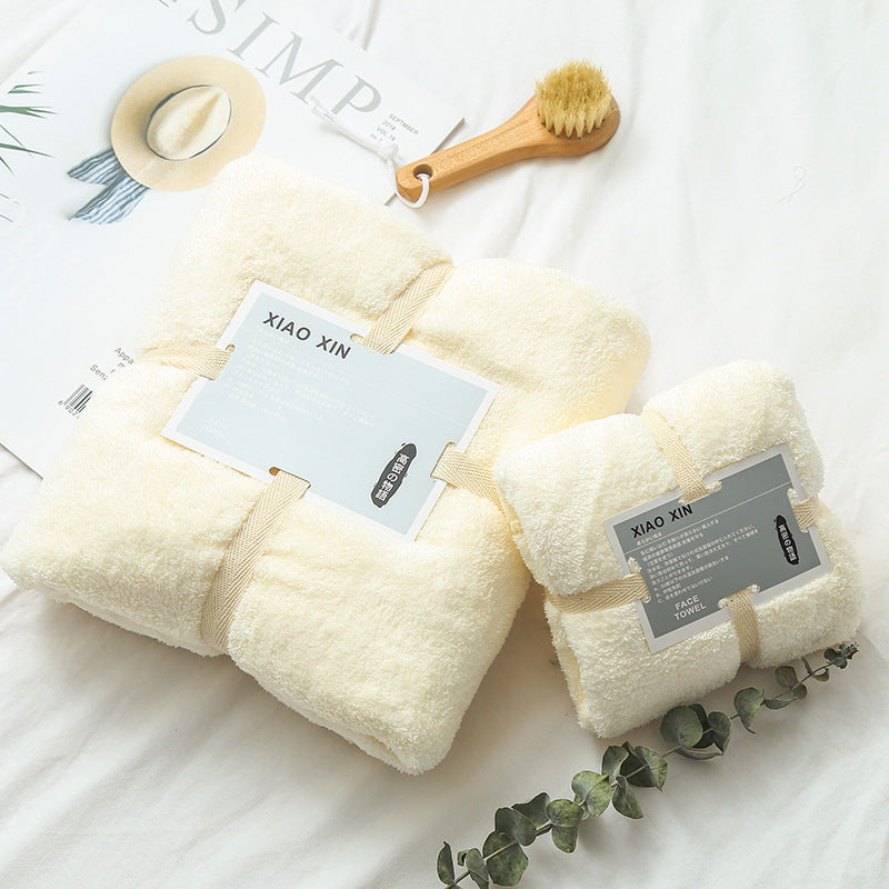 Absorbent Bath Towel Set For Mother And Child