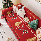 Protective Christmas Chenille Couch Cover, 2 Styles