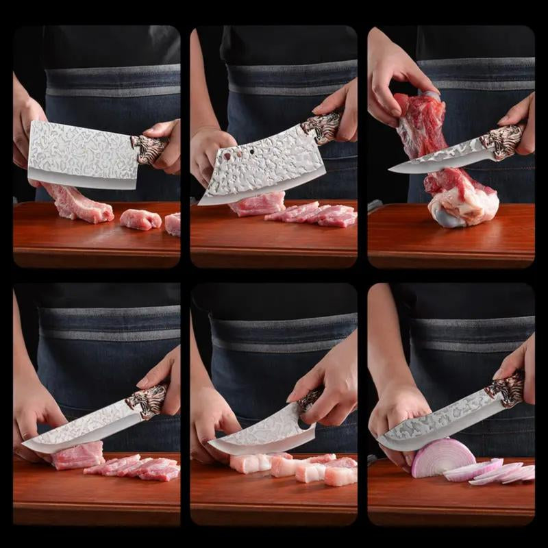 7-Piece Forged Professional Stainless Steel Kitchen Knife Set