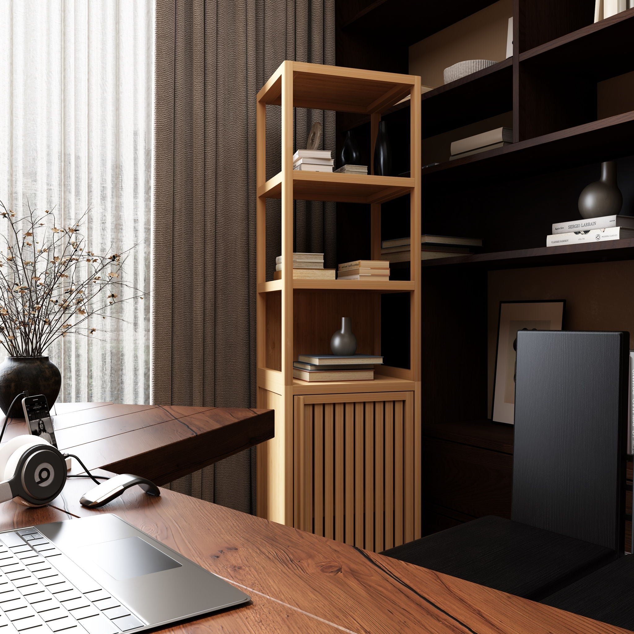 Storage Cabinet, Tall Tower, Multifunctional For Bathroom Entry Bedroom Laundry