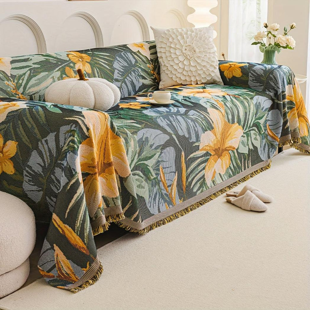 Boho Chic Double-sided Chenille Sofa Cover 6 Gorgeous styles For all Seasons