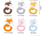 New Sets Baby Silicone Teether Rodent Silicone Animal Fox Teeth Chew Children Goods