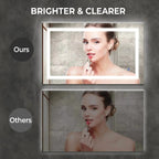 Center Glow LED Bathroom Mirror 20x28 Inch