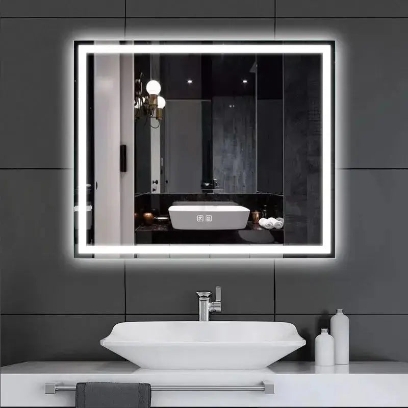 Center Glow LED Bathroom Mirror 20x28 Inch