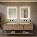 Center Glow LED Bathroom Mirror 20x28 Inch