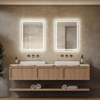 Center Glow LED Bathroom Mirror 20x28 Inch