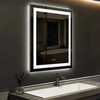 Center Glow LED Bathroom Mirror 20x28 Inch