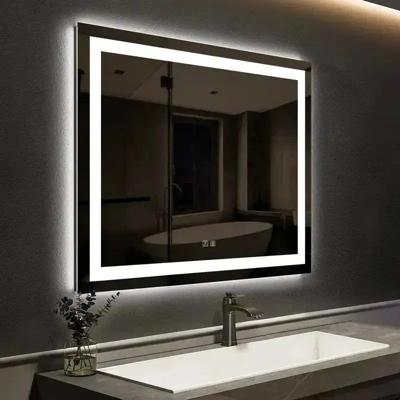 Center Glow LED Bathroom Mirror 20x28 Inch