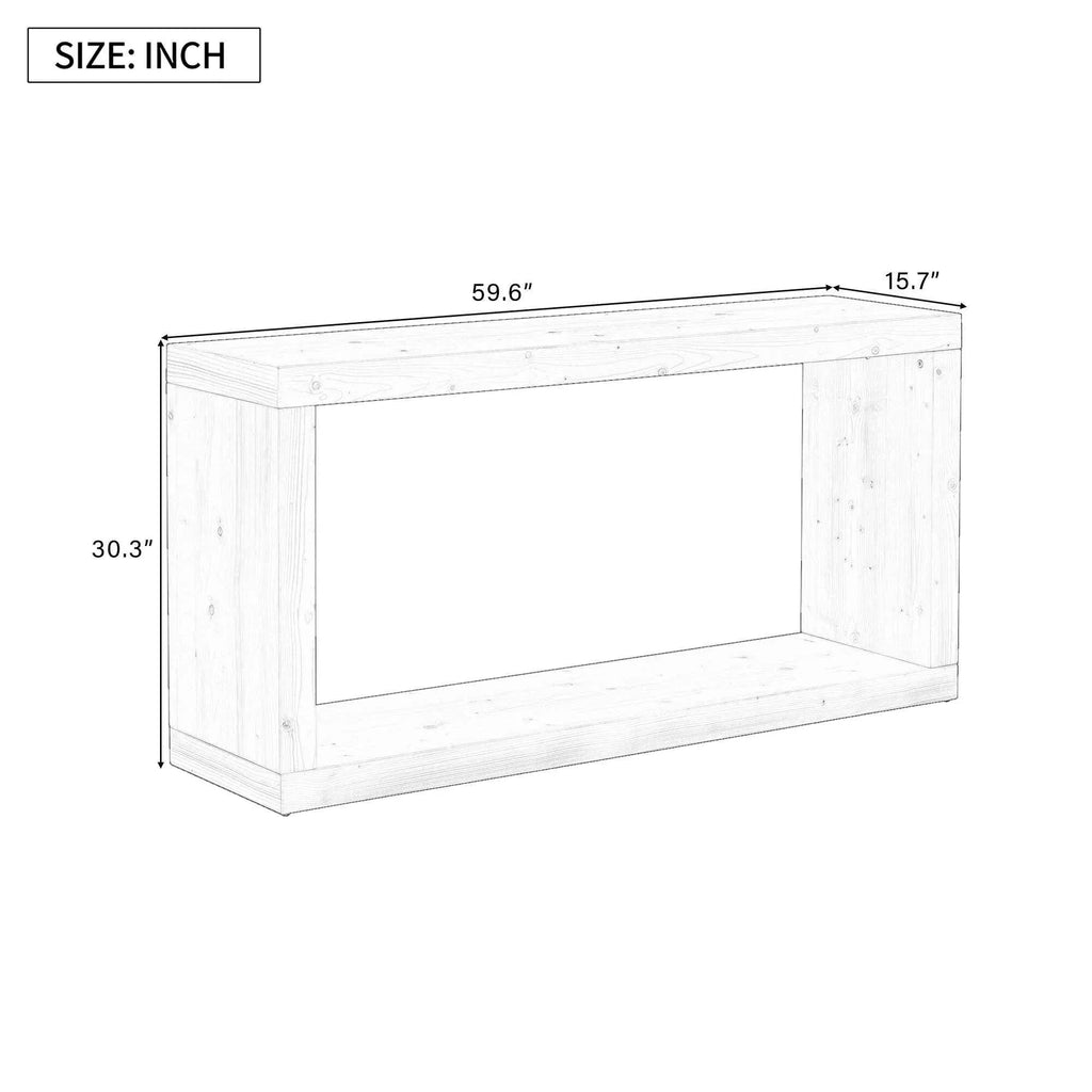 Modern Minimalist Entrance Table, Square Shaped Fashion Design, Easy