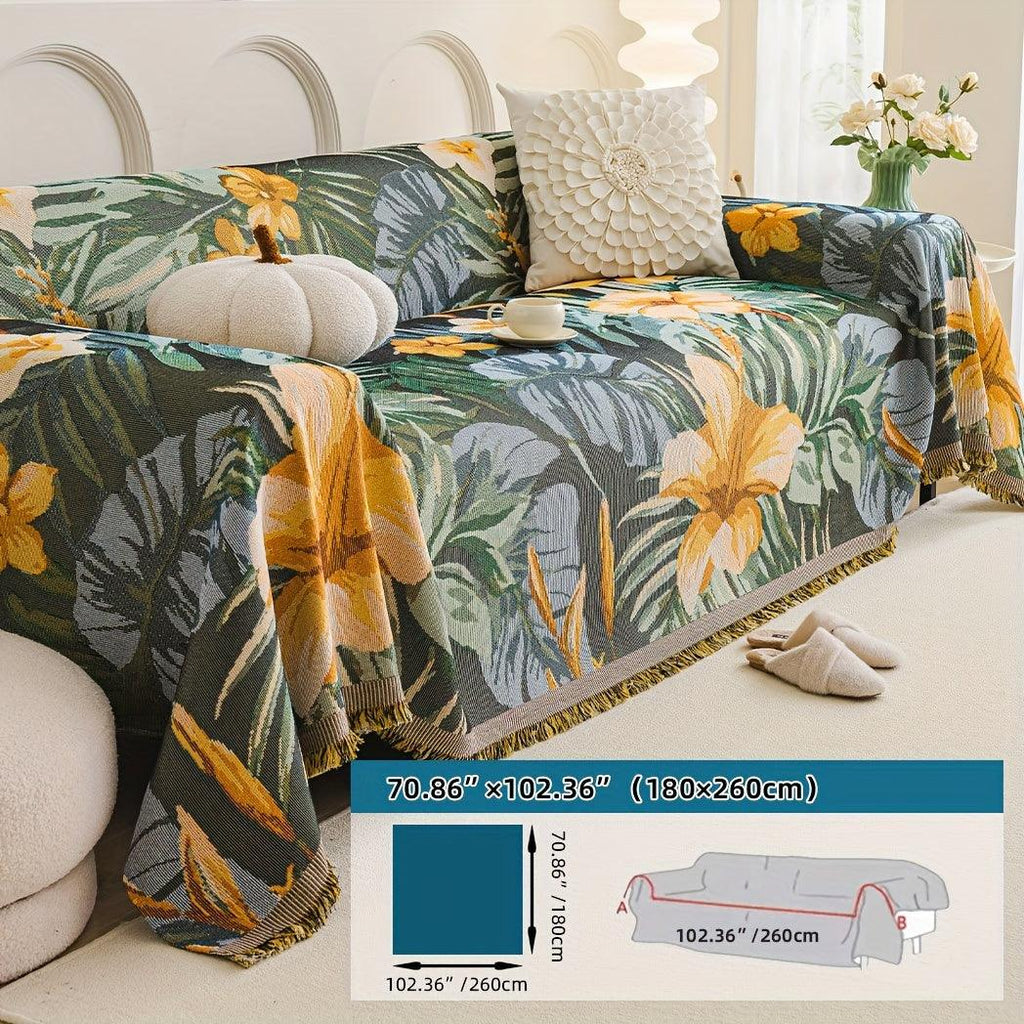 Boho Chic Double-sided Chenille Sofa Cover 6 Gorgeous styles For all Seasons