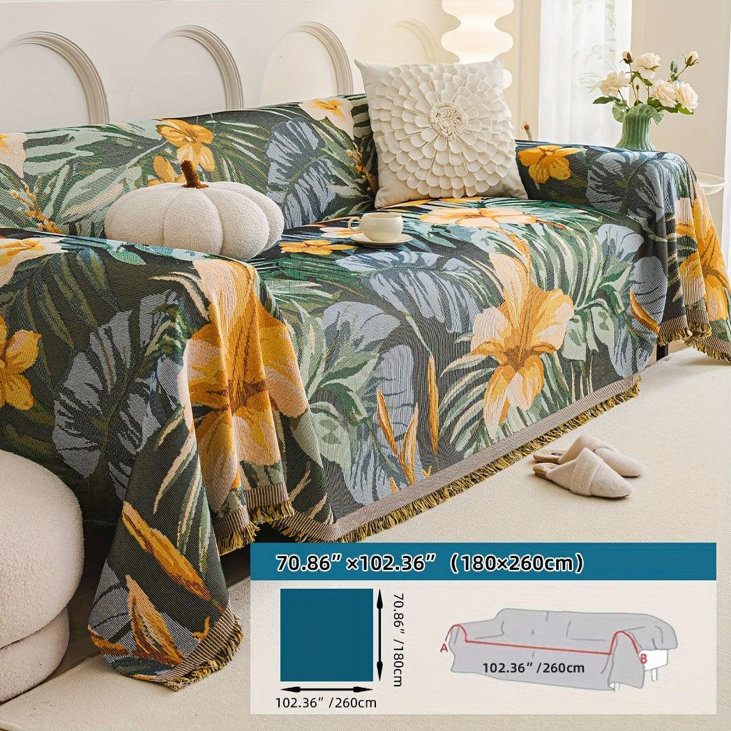 Boho Chic Double-sided Chenille Sofa Cover 6 Gorgeous styles For all Seasons