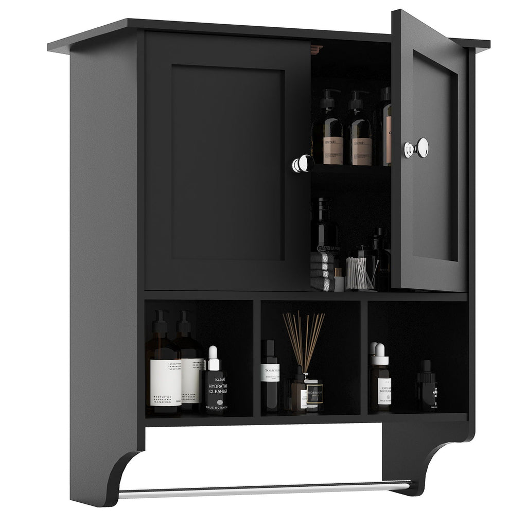 Bathroom Cabinet Medicine Cabinet, Black, Bathroom Kitchen