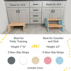 2-Step Wooden Stool for Kids