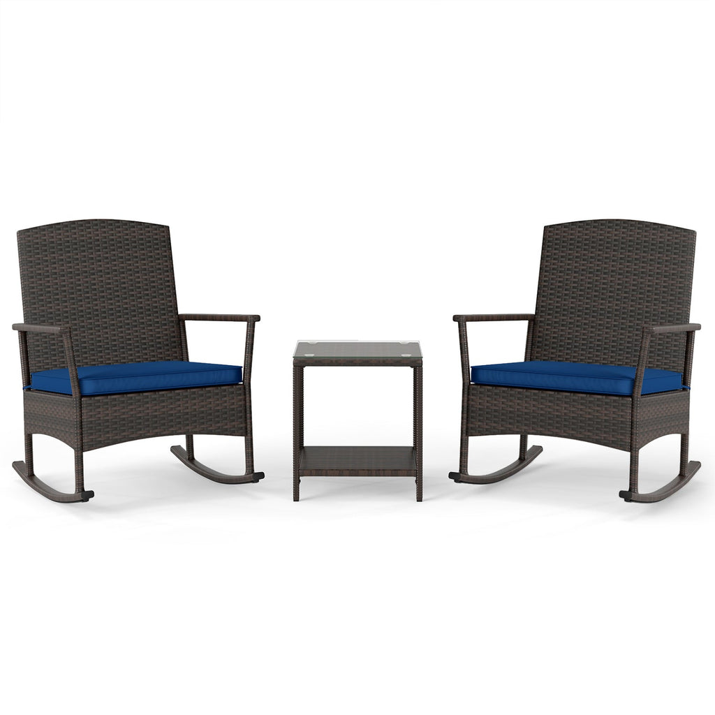 3 Piece Patio Rocking