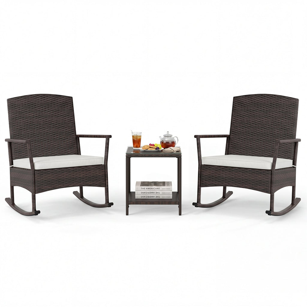 3 Piece Patio Rocking