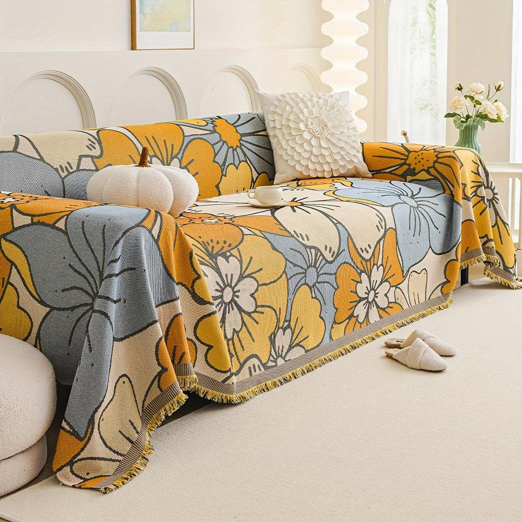 Boho Chic Double-sided Chenille Sofa Cover 6 Gorgeous styles For all Seasons
