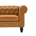 2PC Elegant PU Leather Sofa Set