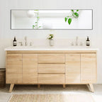 Full Length Floor Mirror 59x17 Aluminum Frame for Bedroom