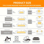 Bohemian Fall Colors Linen Sofa Cover Pet-Friendly Washable