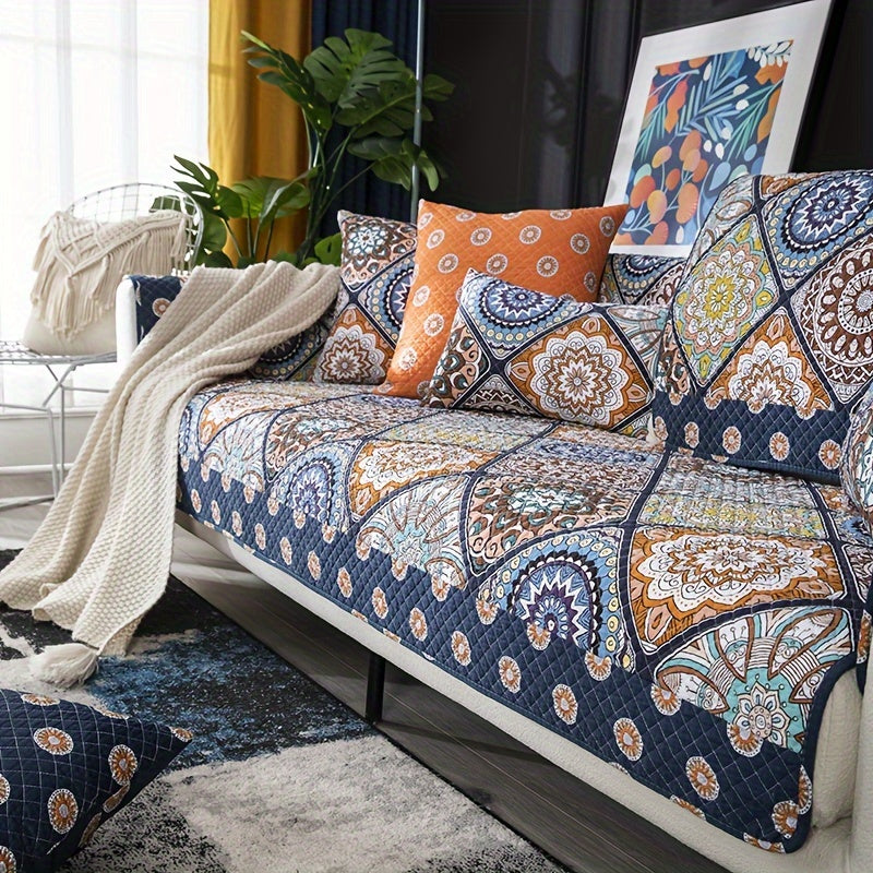 Colorful Boho Sofa Cover Pet Protector