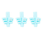 3Pcs/Set Soft Silica Pencil Grasp Two-Finger Gel Pen Grips Children Writing Training Correction Tool Pens Holding for Kids Gifts Children's School Supplies Triangular Correction Children's Writing Tool