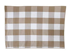 Fennco Styles Buffalo Check Double Layers Reversible Placemats 14" W x 20" L, Set of 4 - Handmade in USA - Plaid Table Mats for Everyday Use, Banquet, Holiday, Family Gathering, Special Occasion