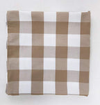 Fennco Styles Buffalo Check Design Tablecloth 54" W x 54" L - Handmade in USA - Plaid Rustic Table Cover for Everyday Use, Banquet, Holiday, Family Gathering and Special Occasion