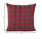 Fennco Styles Holiday Tartan Plaid Dazzle Christmas Decorative Throw Pillow