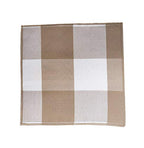 Fennco Styles Buffalo Check Double Layers Reversible Coasters 6"W x 6"L, Set of 4 - Handmade in USA - Plaid Cocktail Napkins for Everyday Use and Special Occasion