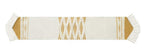 Fennco Styles Geometric Design Canvas Cotton Table Runner with Tassels – 14”W x 71”L Table Cover for Home Décor, Dining Table, Banquets, Holidays and Special Occasions