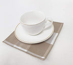 Fennco Styles Buffalo Check Double Layers Reversible Coasters 6"W x 6"L, Set of 4 - Handmade in USA - Plaid Cocktail Napkins for Everyday Use and Special Occasion