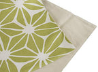 Fennco Styles Poinsettia Print 13 x 59 Inch Cotton Table Runner - Green Table Runner for Holiday Decor, Banquest, Special Events, Family Gathering and Everyday Use