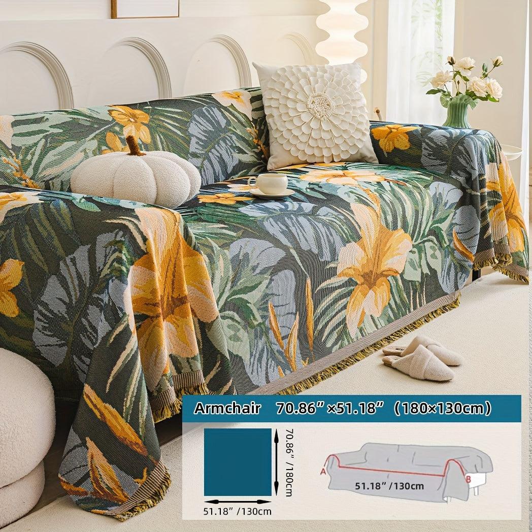 Boho Chic Double-sided Chenille Sofa Cover 6 Gorgeous styles For all Seasons