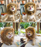 Lion Mane Wig Costume for Cat, Washable Comfortable