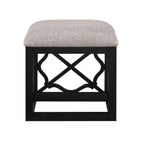Desks and Stool Set 3pc Black Finish Rolling Desk with Casters, 2 Charging ports Home Office Furniture