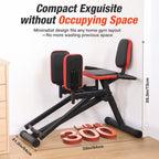 WARMOUNTS Hip Abductor Machine Glute & Thigh Trainer-Adjustable Resistance Band, 300Lbs Weight Cap