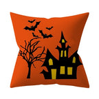 Retro Halloween Throw Pillow Cover