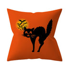 Retro Halloween Throw Pillow Cover