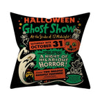 Retro Halloween Throw Pillow Cover