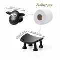 Cute sheep shaped toilet paper holder suitable for fashionable home decoration tissue storage bathroom accessories decoration rack