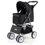 4 Wheel Pet Stroller for Small Dogs Cats up to 33 LBS