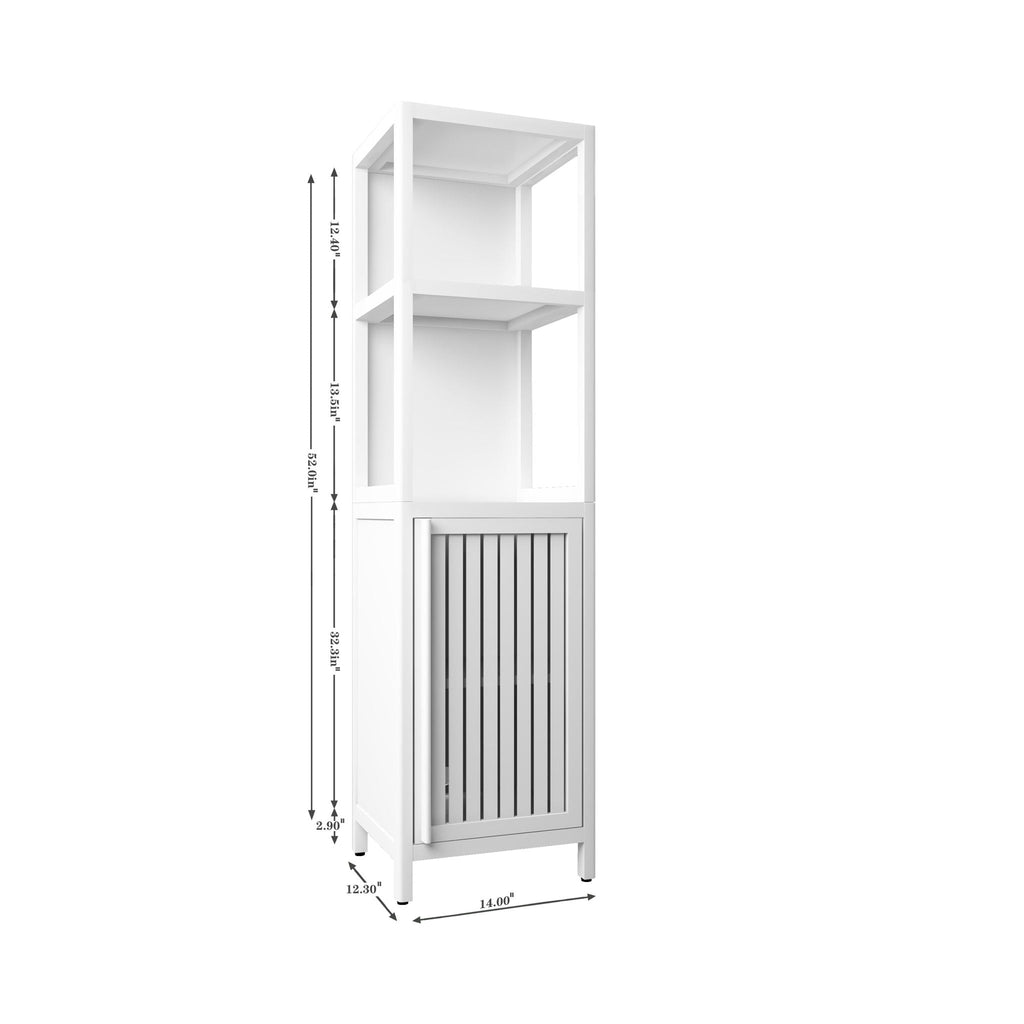 Storage Cabinet, Tall Tower, Multifunctional For Bathroom Entry Bedroom Laundry